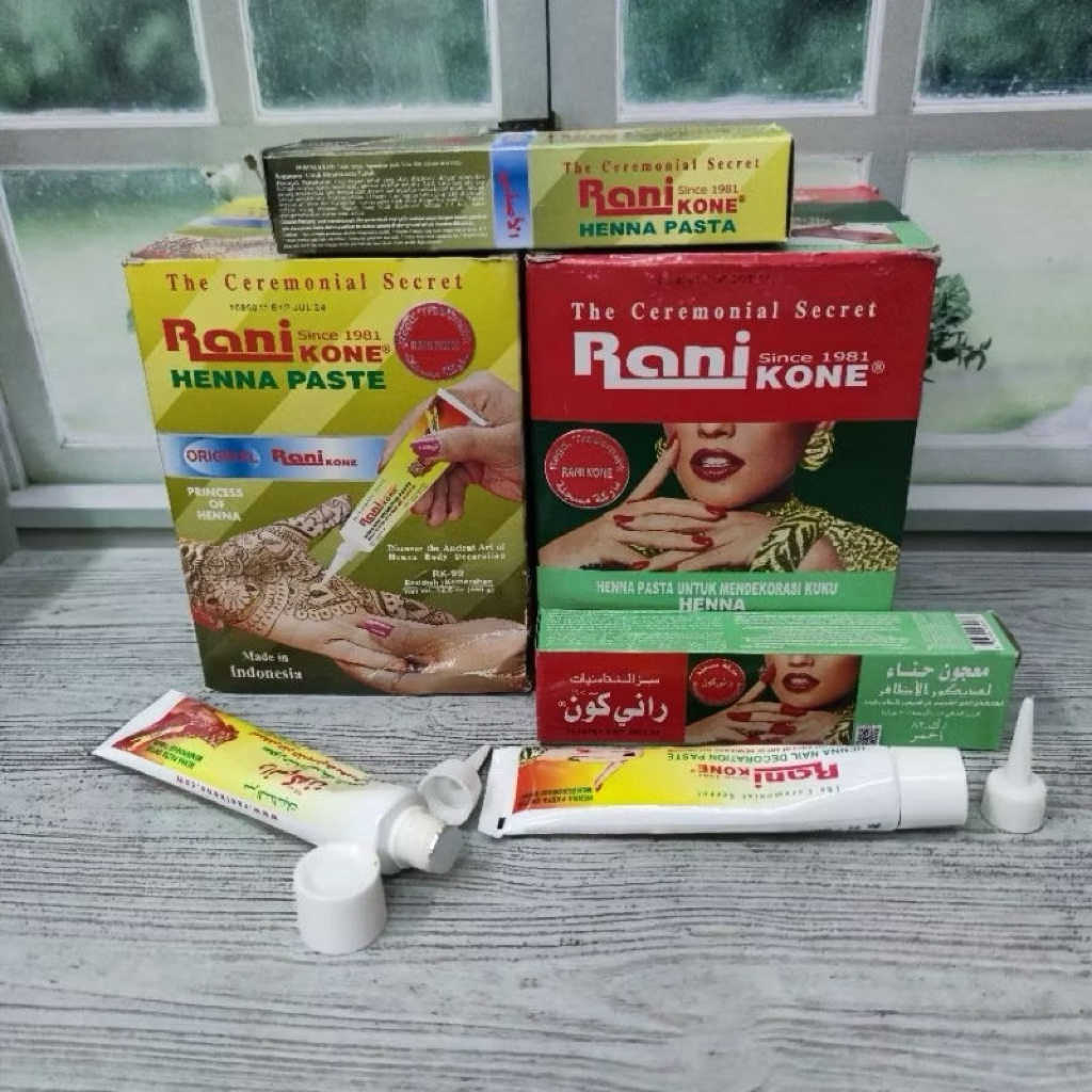 HENNA RANI KONE PASTE 30GR, HENA NAIL DECORATION PASTE, RANI TATTO