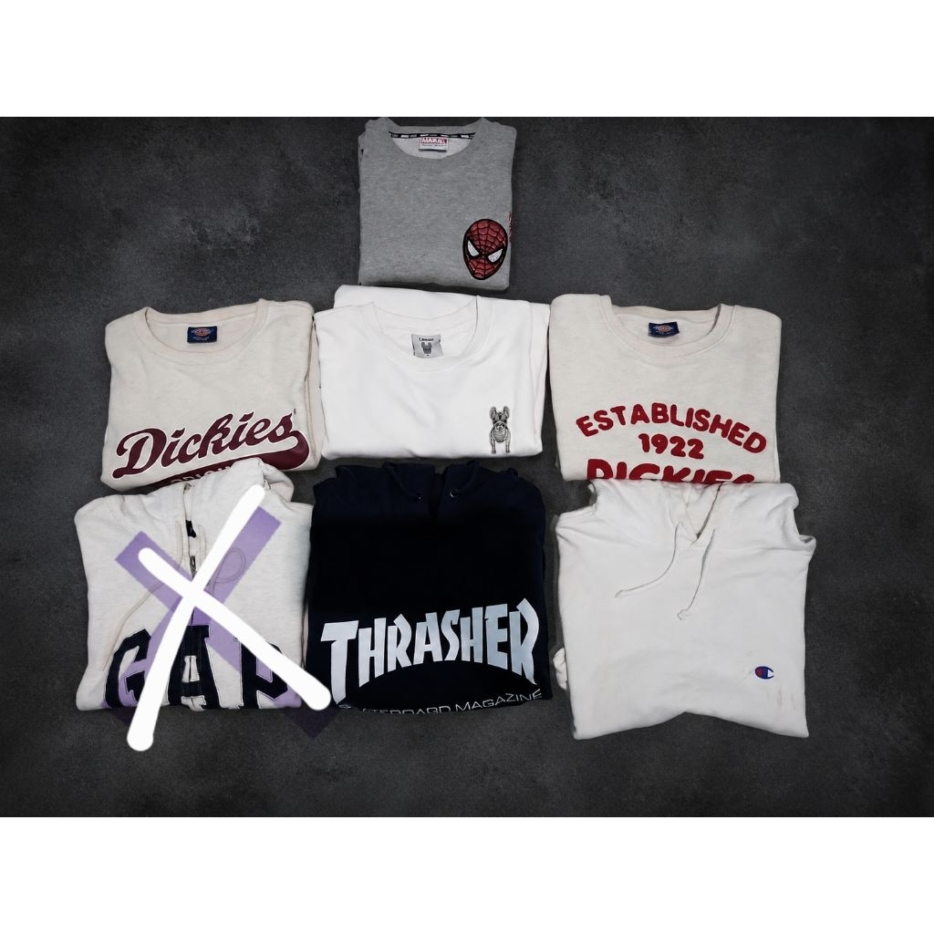 Hoodie Crewneck All Brand Second Original