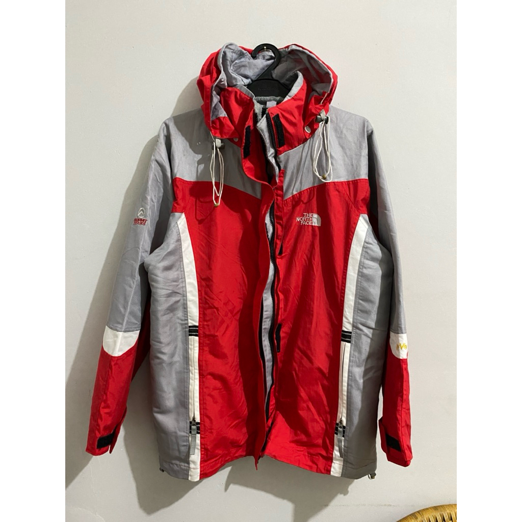Jacket TNF THE NORTH FACE Hyvent Summit Series Puffer Jacket Coat Red Grey Vintage Original