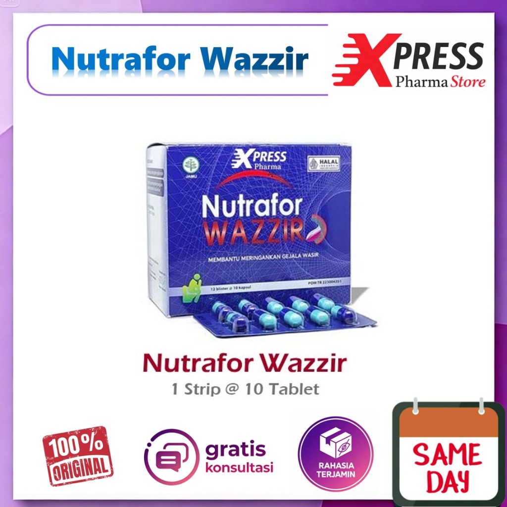 XPRESS  Nutrafor Wazzir / Nutrafor Wasir / Obat Ambeyen Ambeven
