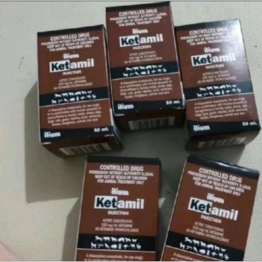 KETAMIL ILLIUM 50 ML ASLI 100% ORIGINAL OBAT UNTUK HEWAN ANASTESI