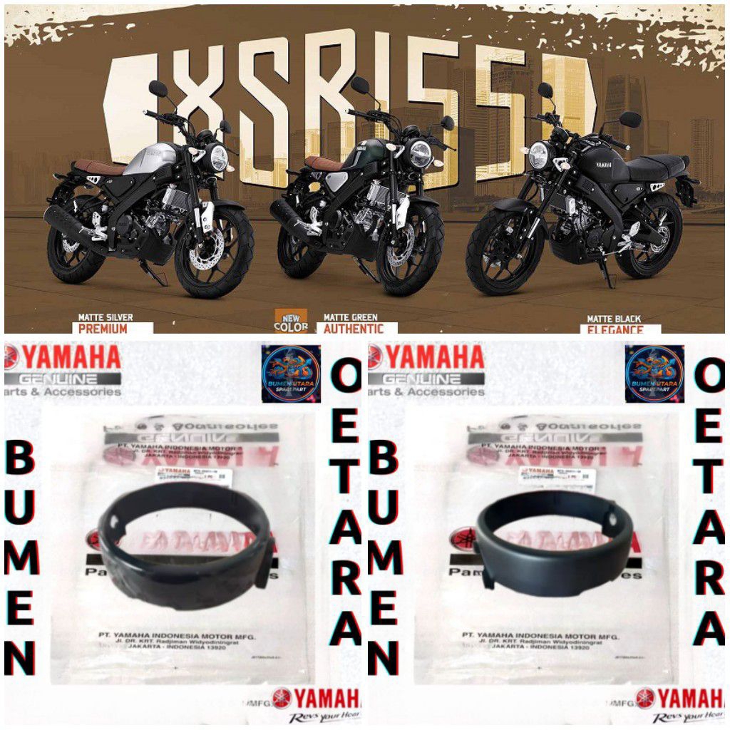COVER HEADLIGHT BBS-H4144-00-P COVER RING LAMPU DEPAN XSR 155 ORIGINAL PART YAMAHA