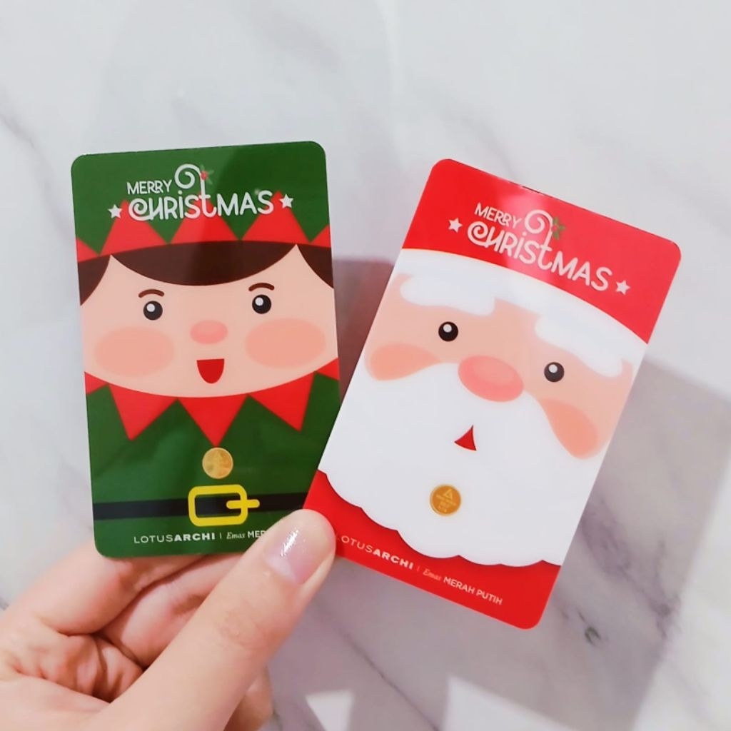 Logam mulia Lotus Archi 0.1 gram santa claus natal