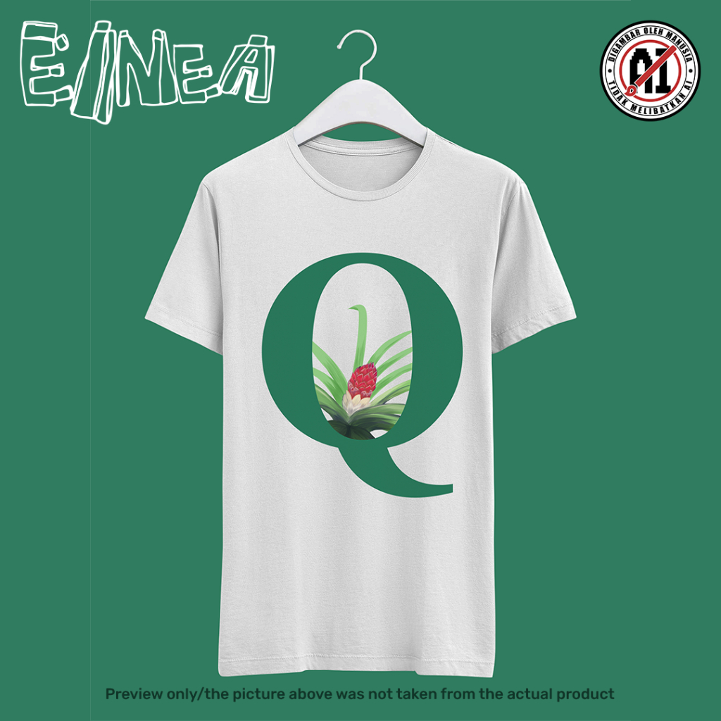 Floral Monogram T-shirt by EINEA | Quesnelia arvensis