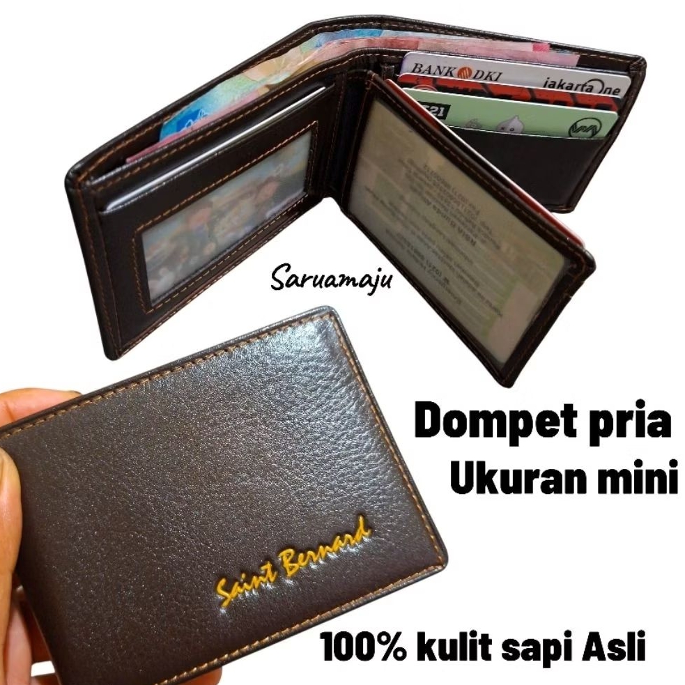 DOMPET PRIA UKURAN MINI DOMPET KULIT SAPI ASLI