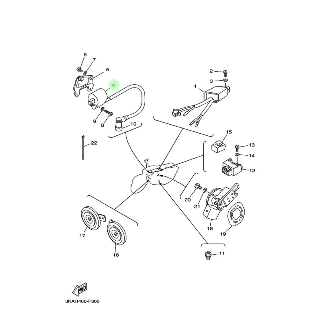 koil coil putih 5T3 Rxking Cobra/RxK original copotan