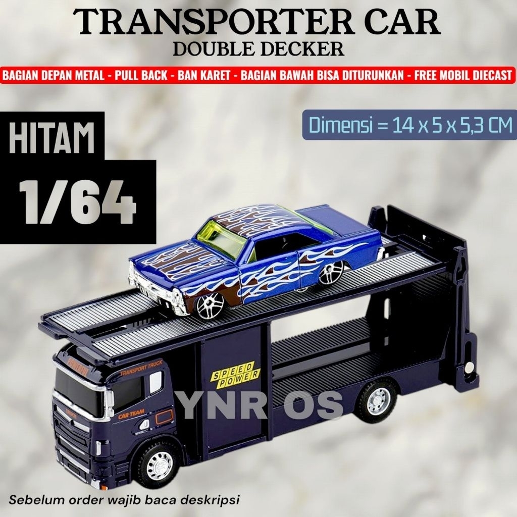 Transporter Truck 1/64 Diecast 1:64 Double Decker