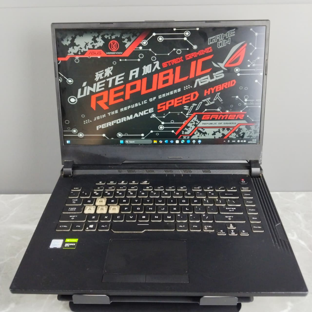 ASUS ROG Strix G531DG Core i5-9300H Laptop Gaming Kencang, NVIDIA GeForce GTX 1050 4GB, RAM 8GB, SSD