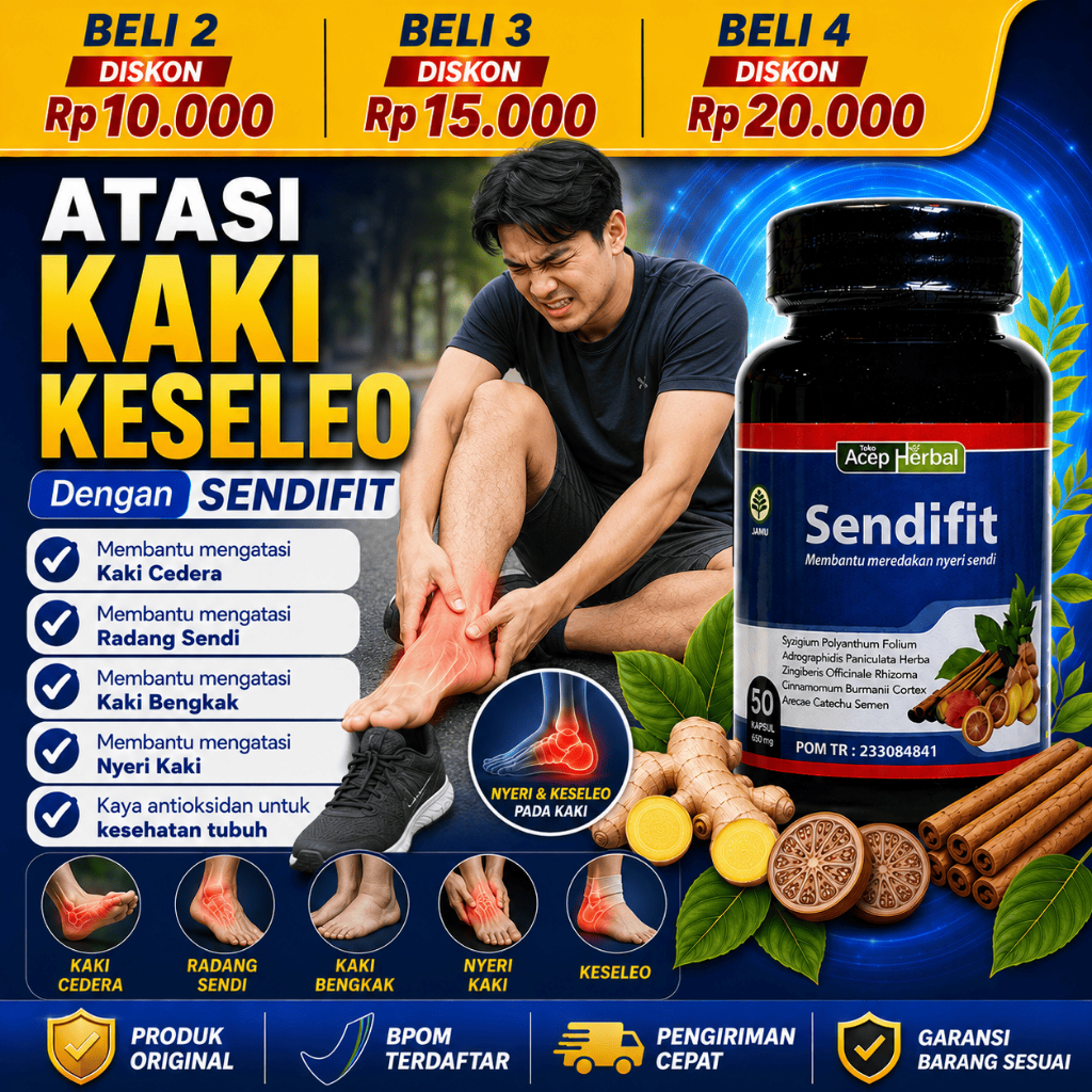 SENDIFIT Obat Nyeri Keseleo Nyeri Kaki Bengkak Kaki Cedera Pada Sendi Cedera Pada Kaki Radang Sendi