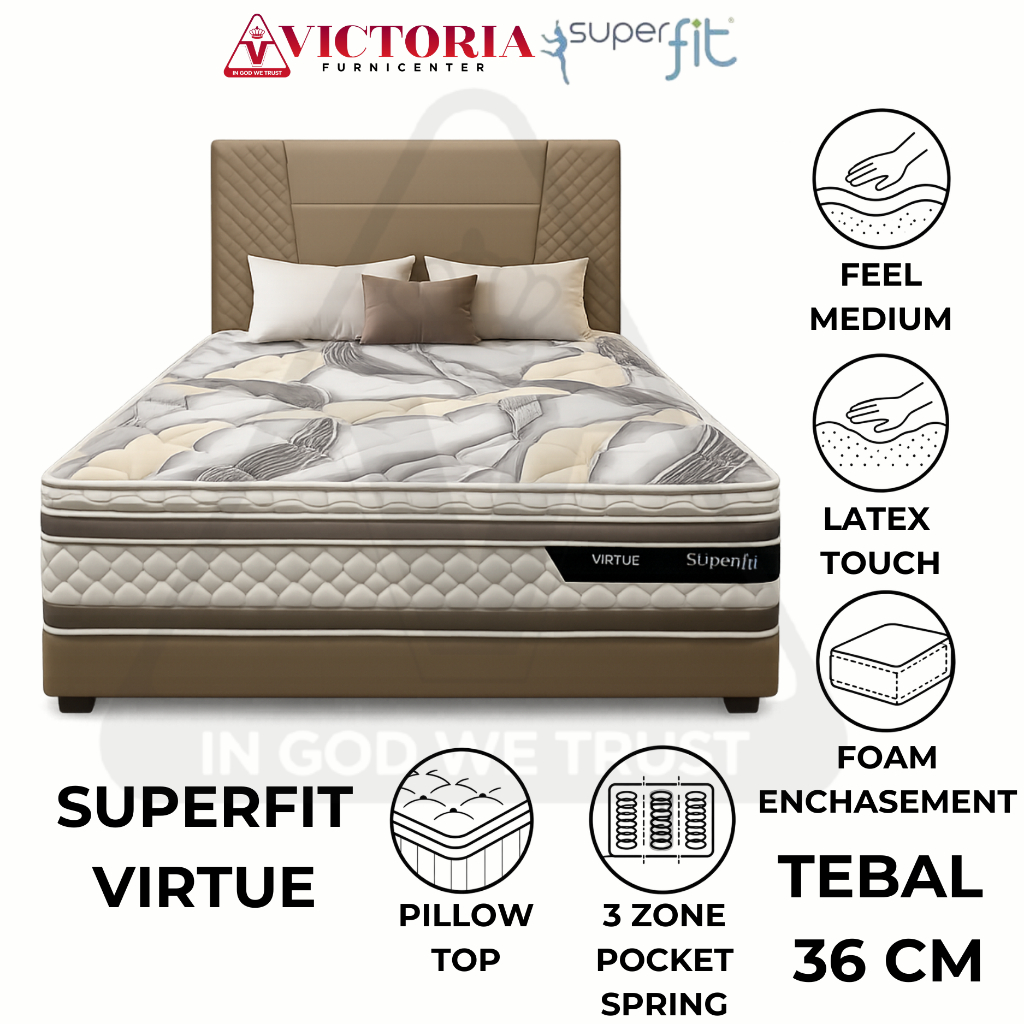 Comforta Superfit Virtue 120 x 200 120x200 Kasur Saja Mattres Only