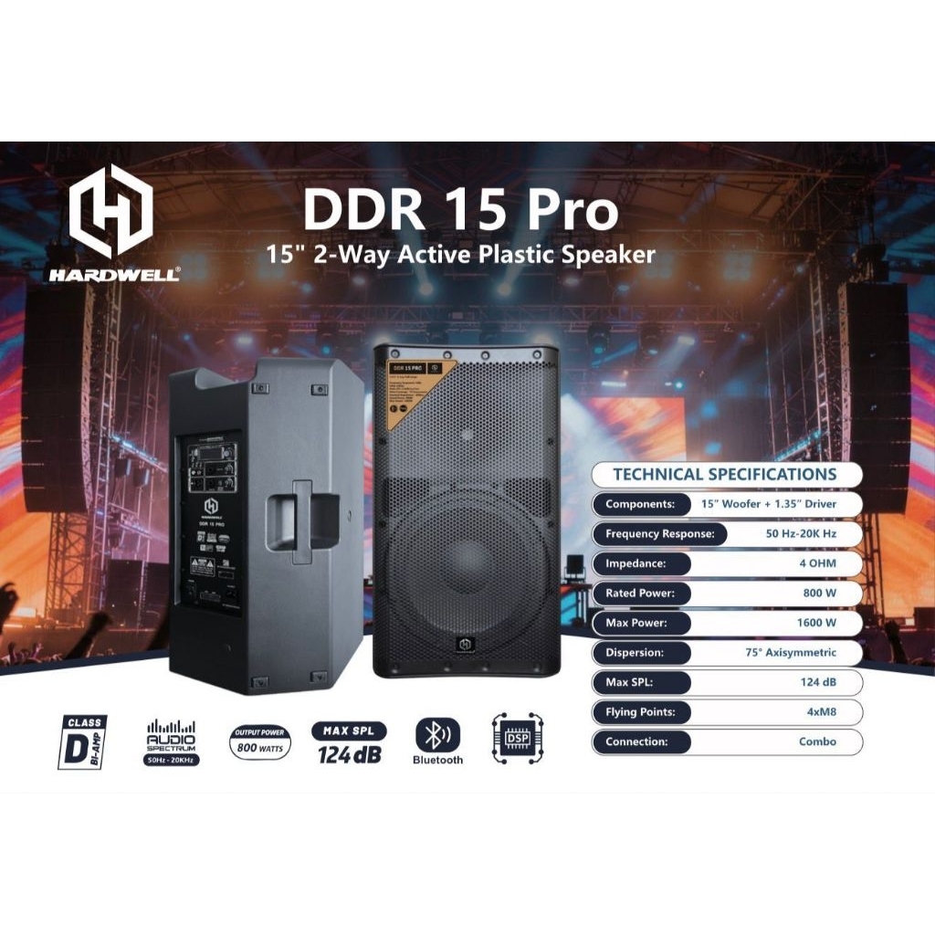 SPEAKER AKTIF HARDWELL DDR 15  PRO/ Speaker Aktif Hardwell Ddr 15 Pro/ speaker aktif hardwell ddr 15