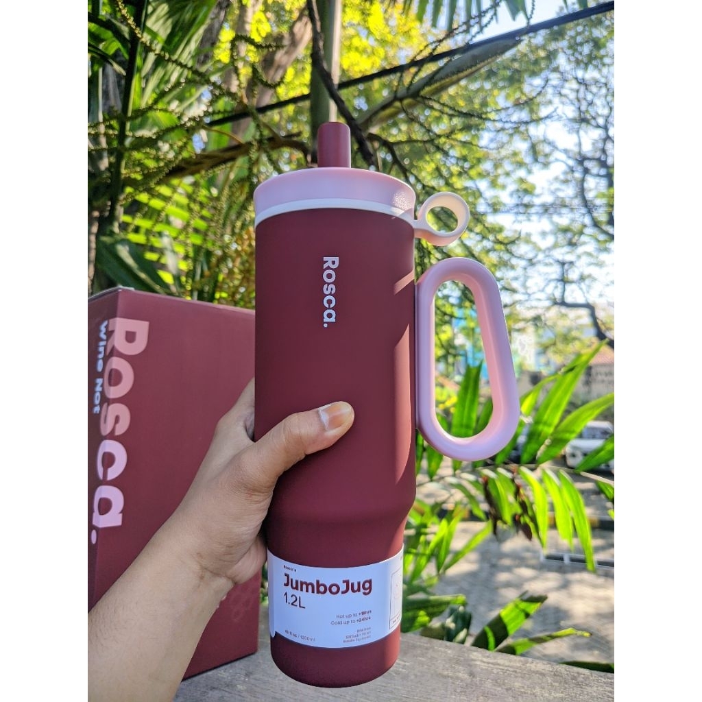 Tumbler Rosca JoraJug | JumboJug | Tumbler stainless 1 Liter Botol tahan panas dingin portable