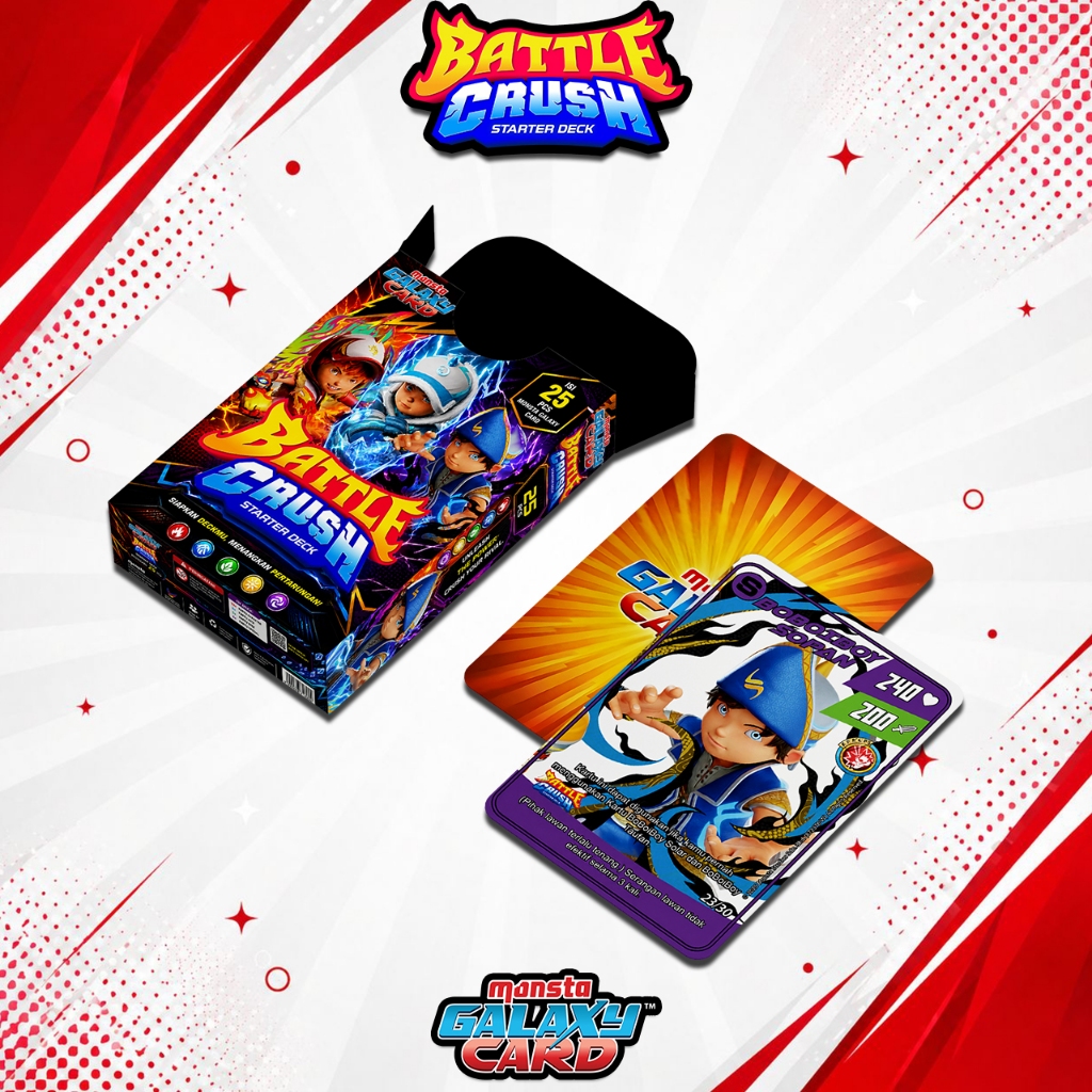 BOBOIBOY MONSTA GALAXY CARD BATTLE CRUSH STARTER DECK UNOFFICIAL