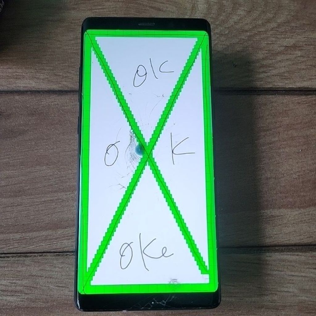 LCD samsung Note 8 original copotan minus normal