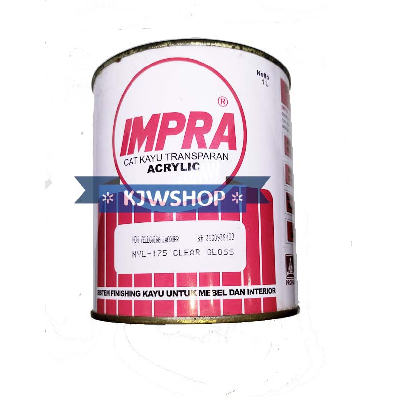 Cat Pelapis Kayu Bening NYL Clear Gloss Impra Vernis Mebel 1 kg