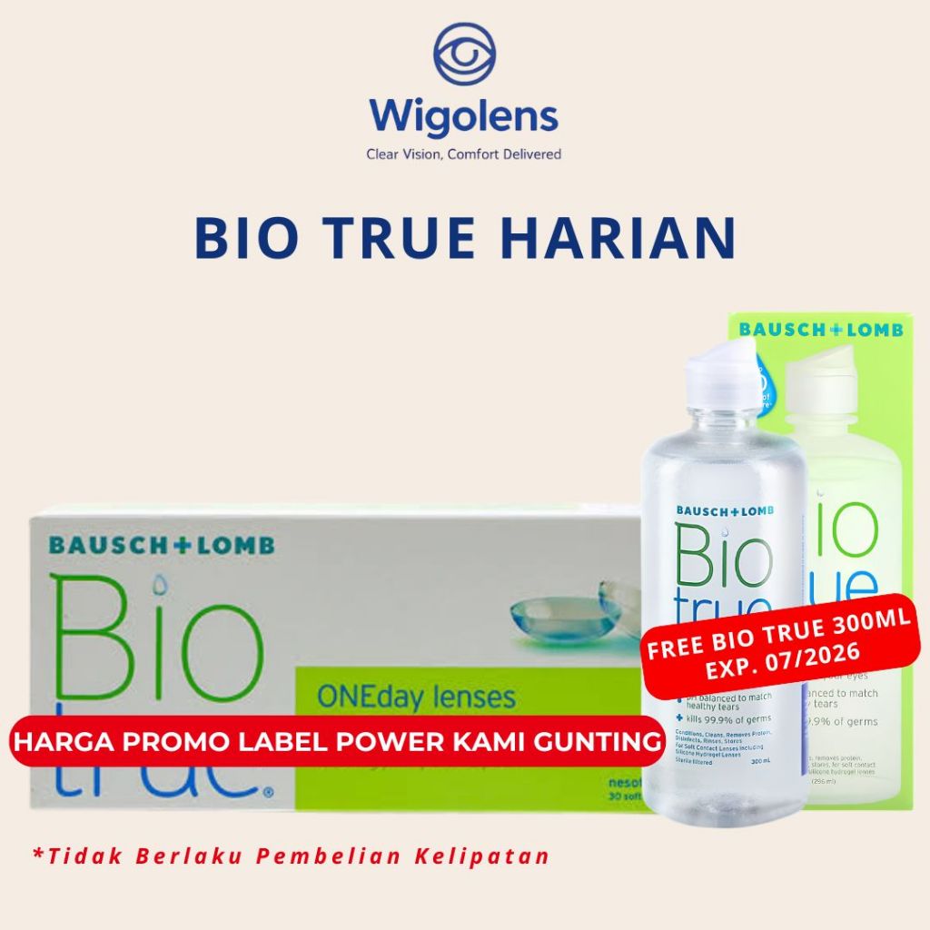 PROMO SOFTLENS BAUSCH AND LOMB BIO TRUE CLEAR DAILY BOX BESAR