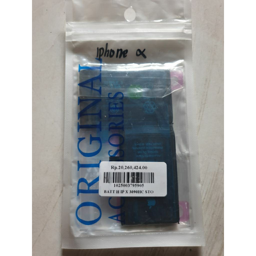 batre iphone x original