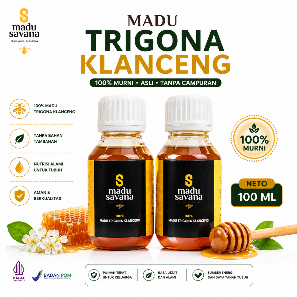 Madu Savana Trigona/Klanceng 100 ml