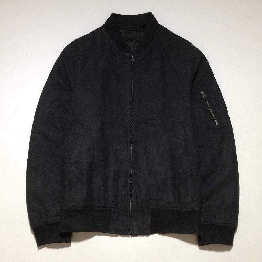 Suede bomber uniqlo