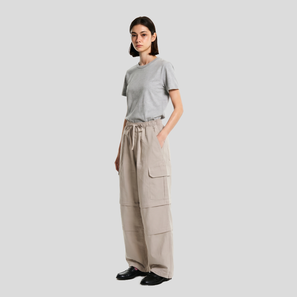 Fairgoods Celana Wanita Clover Cargo Khaki