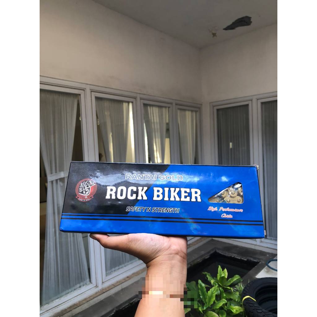 RANTAI 520H - 150L GOLD ROCKBIKER PROMO ( STOK TERBATAS )