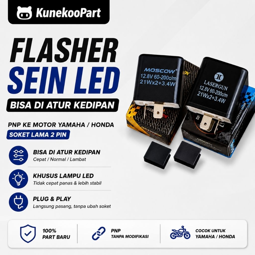 NINE | Flasher Flaser Sein | Flasher Sein Led Motor Universal Yamaha / Honda Matic Bebek Part NEW