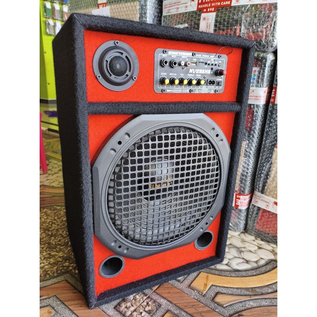 aktif speaker 12 inch premium bisa karaoke & bluetooth