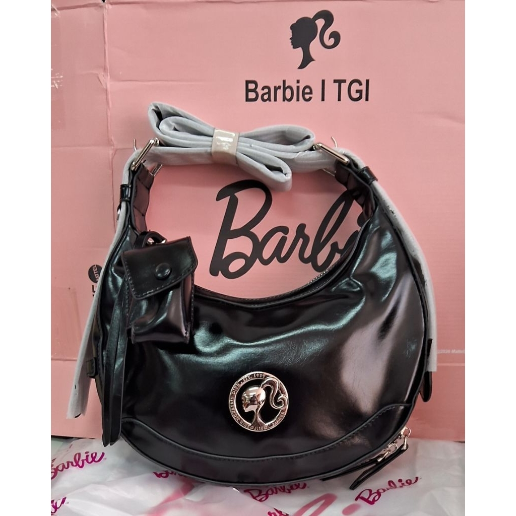 tas barbie sabit balen hitam baru
