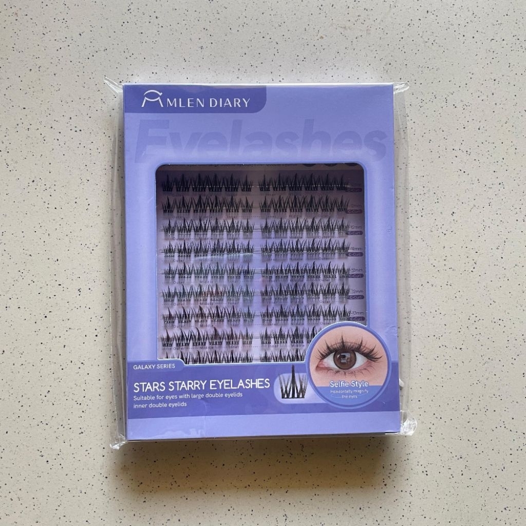 (New) MLen Diary MlenDiary Individual Fake Lashes Star Max Eye Lash Extention Bulu Mata Palsu