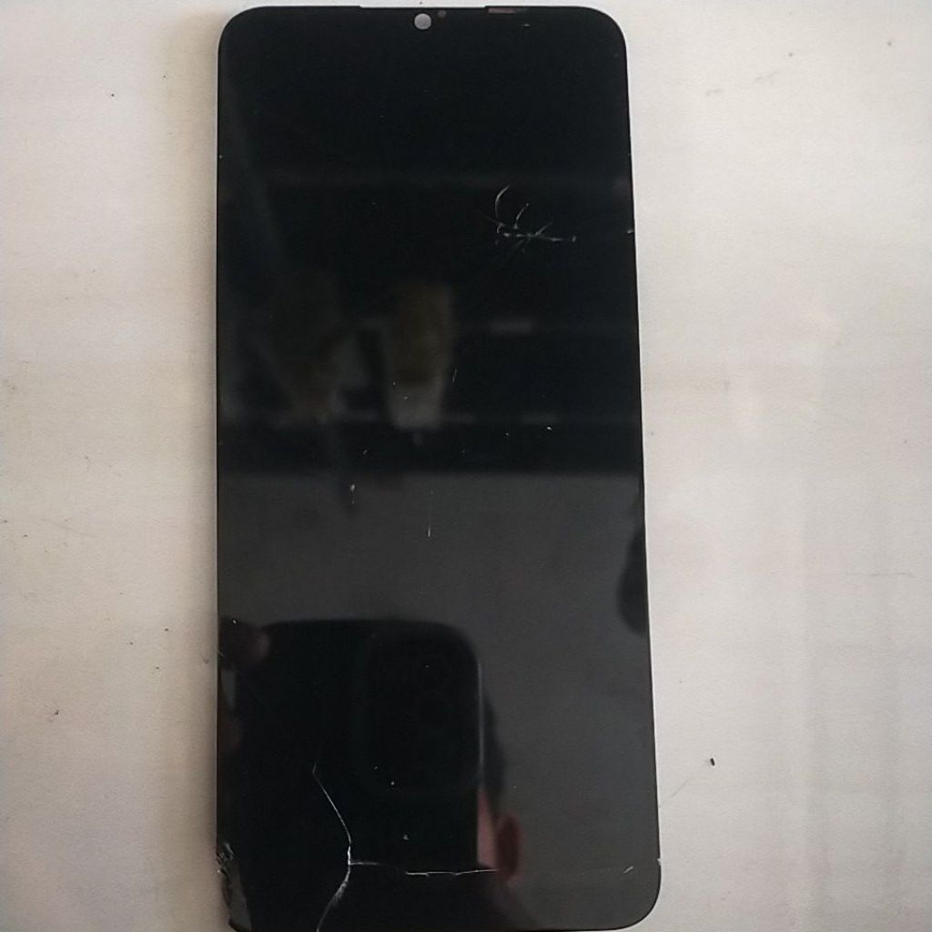 LCD TC Retak Hp Oppo Realme C15 Ori cabutan normal