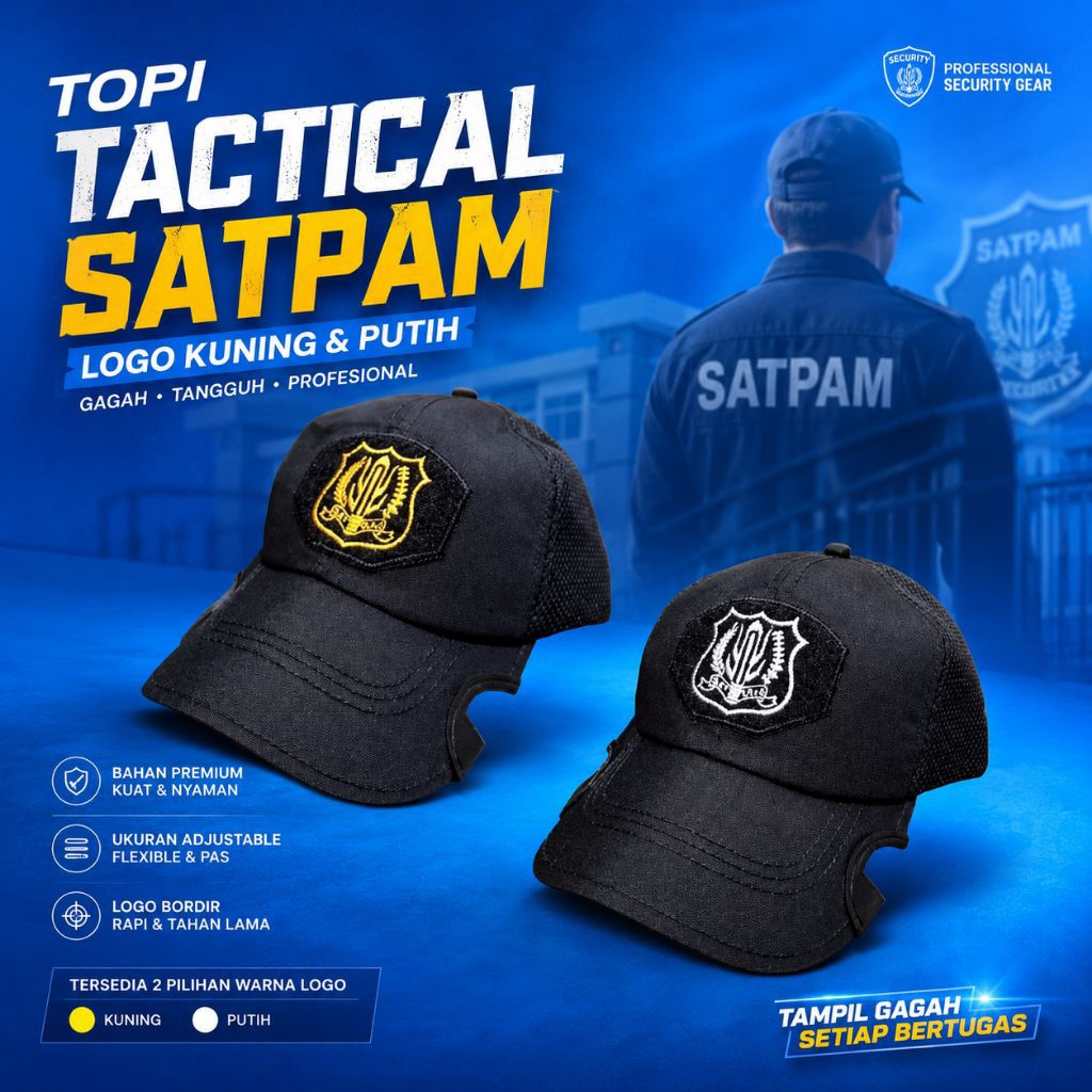 TOPI TACTICAL SATPAM SECURITY TERBARU