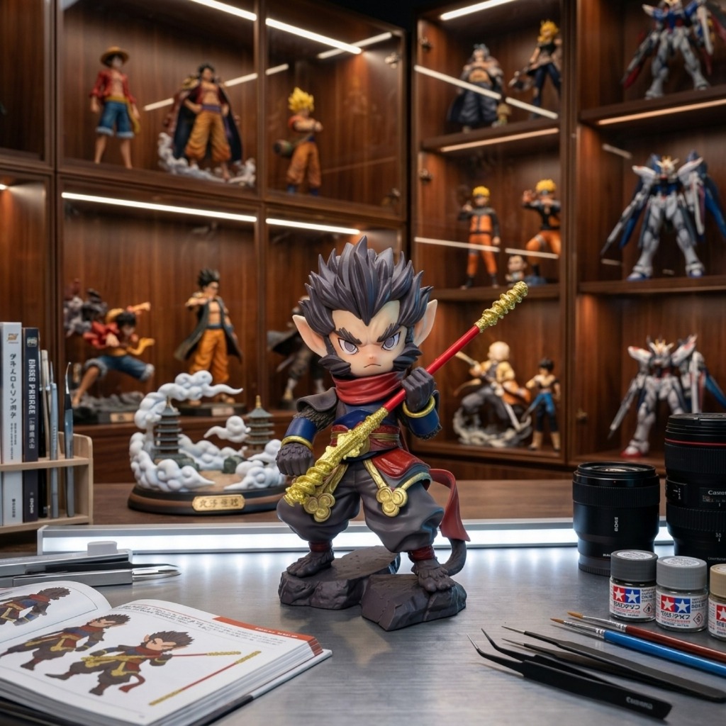 Action Figure Sun Wukong Myth Legend - Pajangan Kera Sakti Chibi 16cm