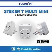 Fanos Steker T Multi Mini / Colokan Listrik T SNI