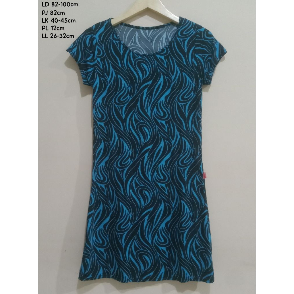 PRELOVED HOMEDRESS JERSEY BIRU TOSCA SIZE S TO L