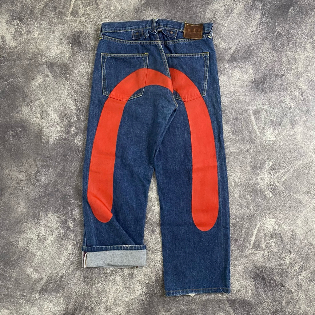 Celana Pants Evisu Big Logo Selvedge Second Original