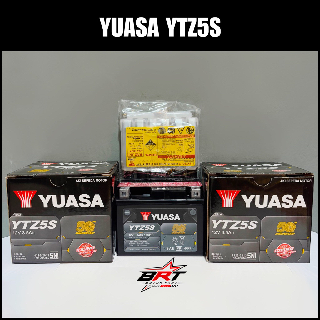 (READY STOK) AKI YUASA YTZ5S 12V 3.5Ah / AKI MOTOR KHARISMA SUPRA REVO// AKI ORIGINAL YUASA