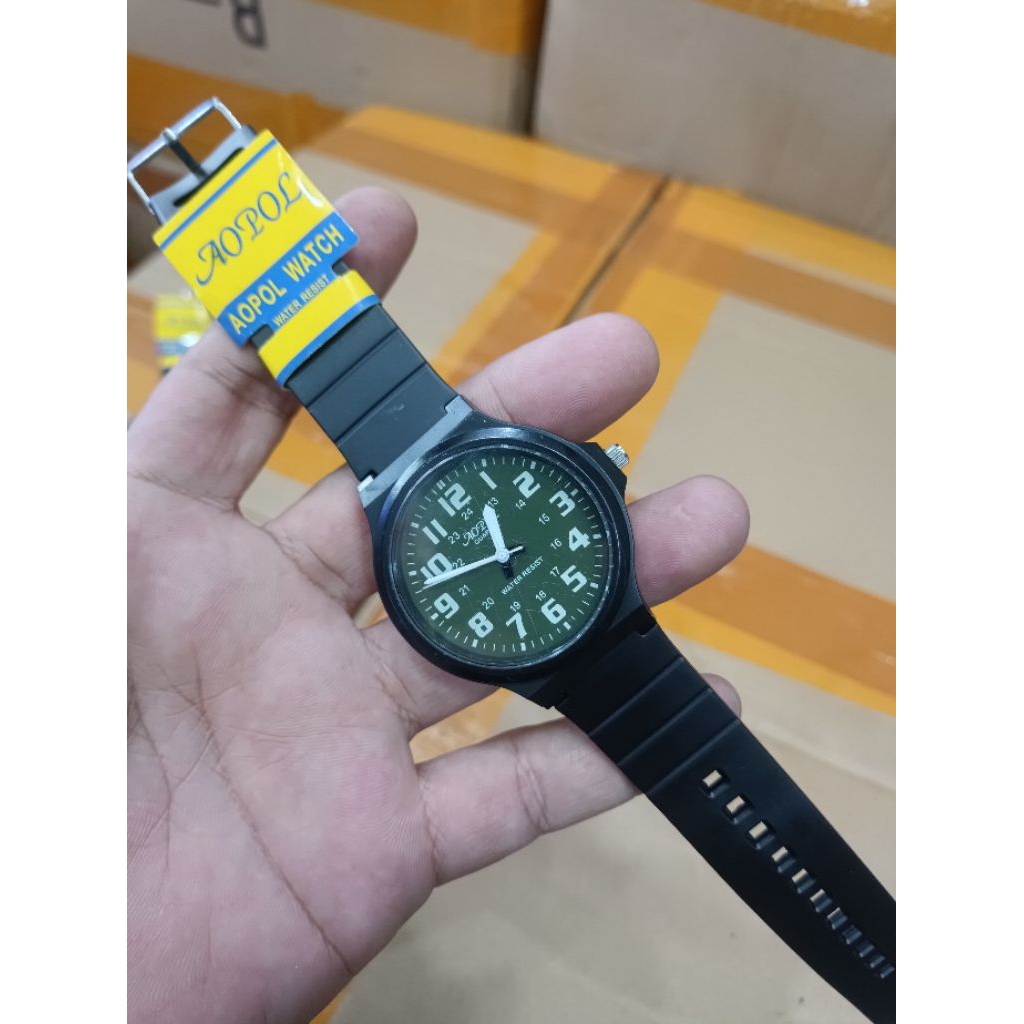 jam tangan AOPOL waterresistant diameter 40 mm