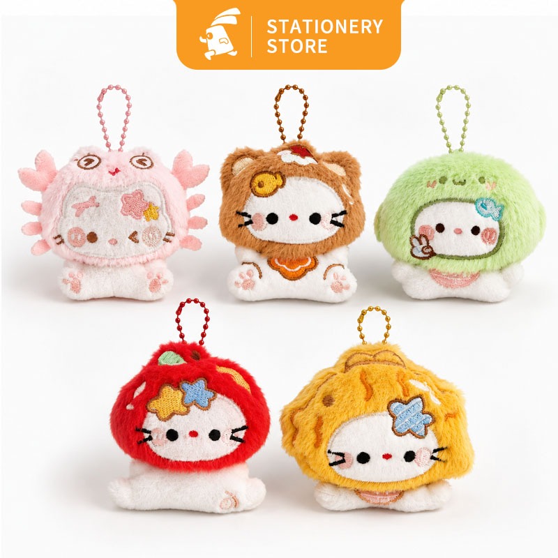 Gantungan Kunci Boneka Keychain Boneka Kucing Kue kucing Cute Doll
