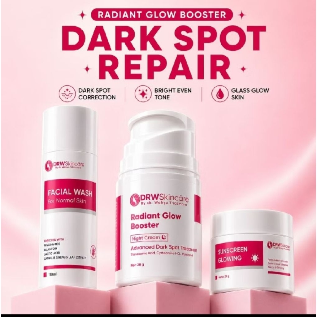 Paket Radiat Glow Booster | Paket Flek Hitam | Drw Skincare