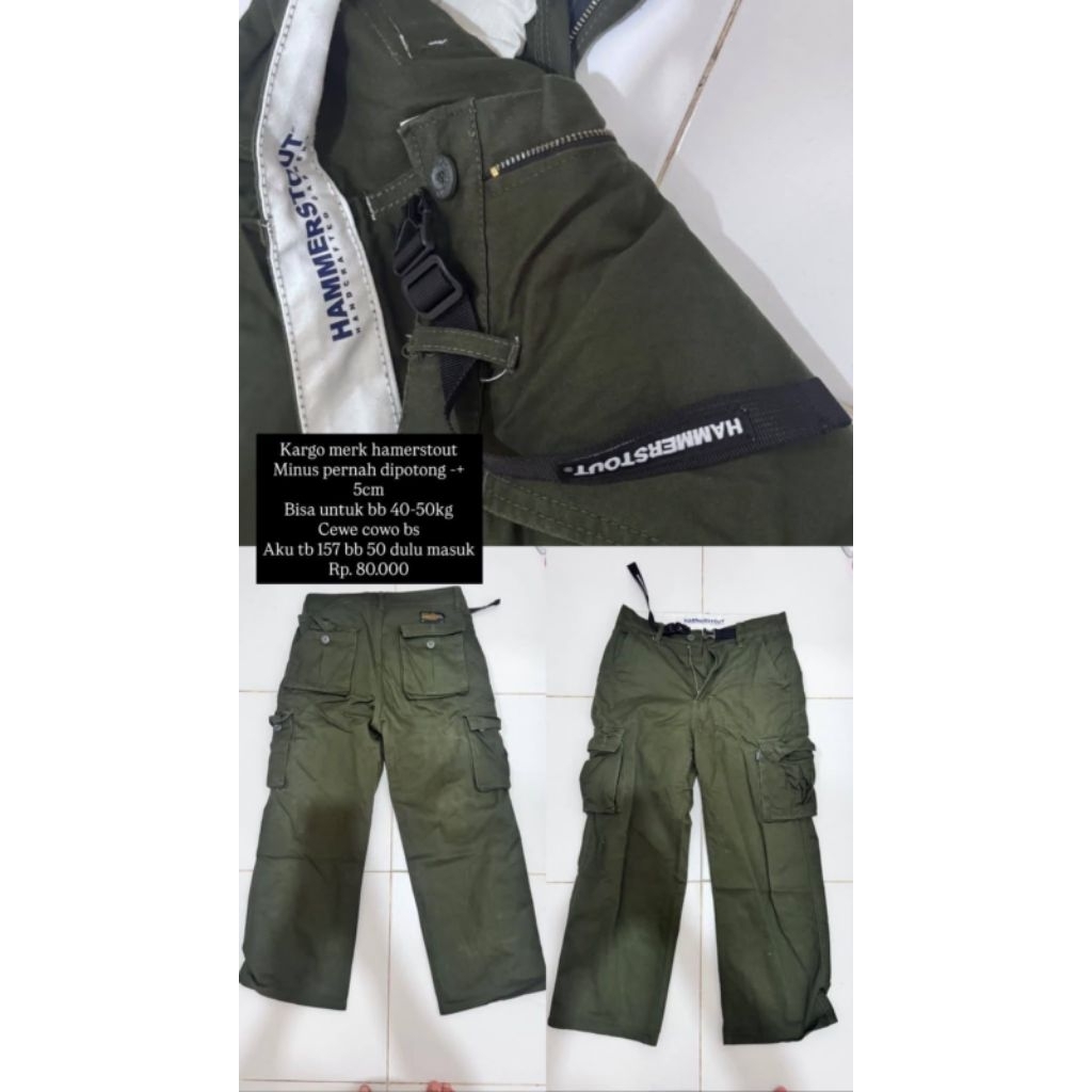 Hammerstout Cargo Olive Preolved size 28