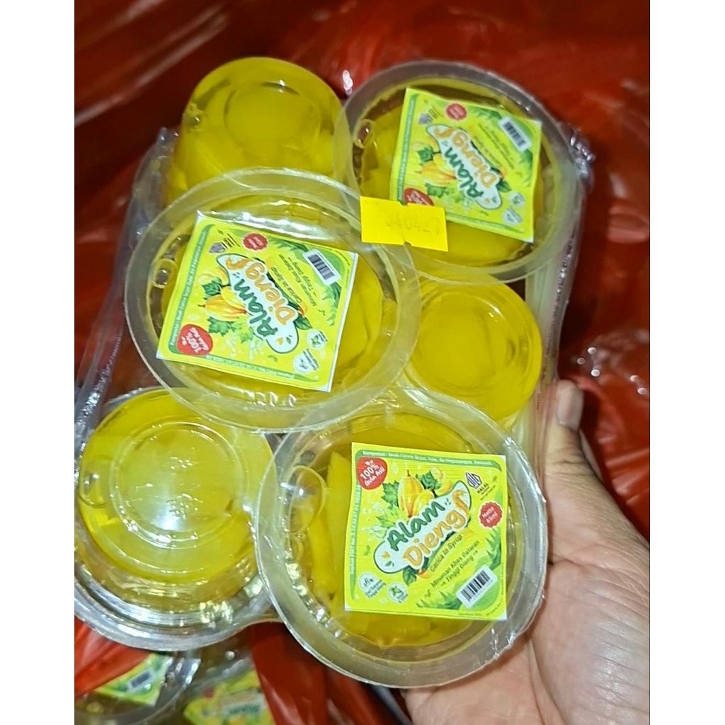 CARICA PREMIUM ALAM DIENG ISI 6 CUP @65ML BUAH FULL GULA ASLI