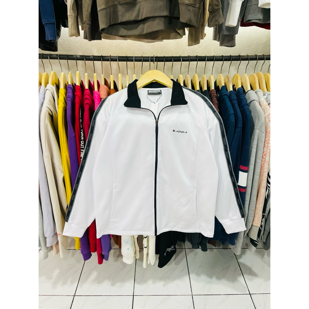 TRACKTOP JAKET KAPPA DRY TAPPED PUTIH (L)