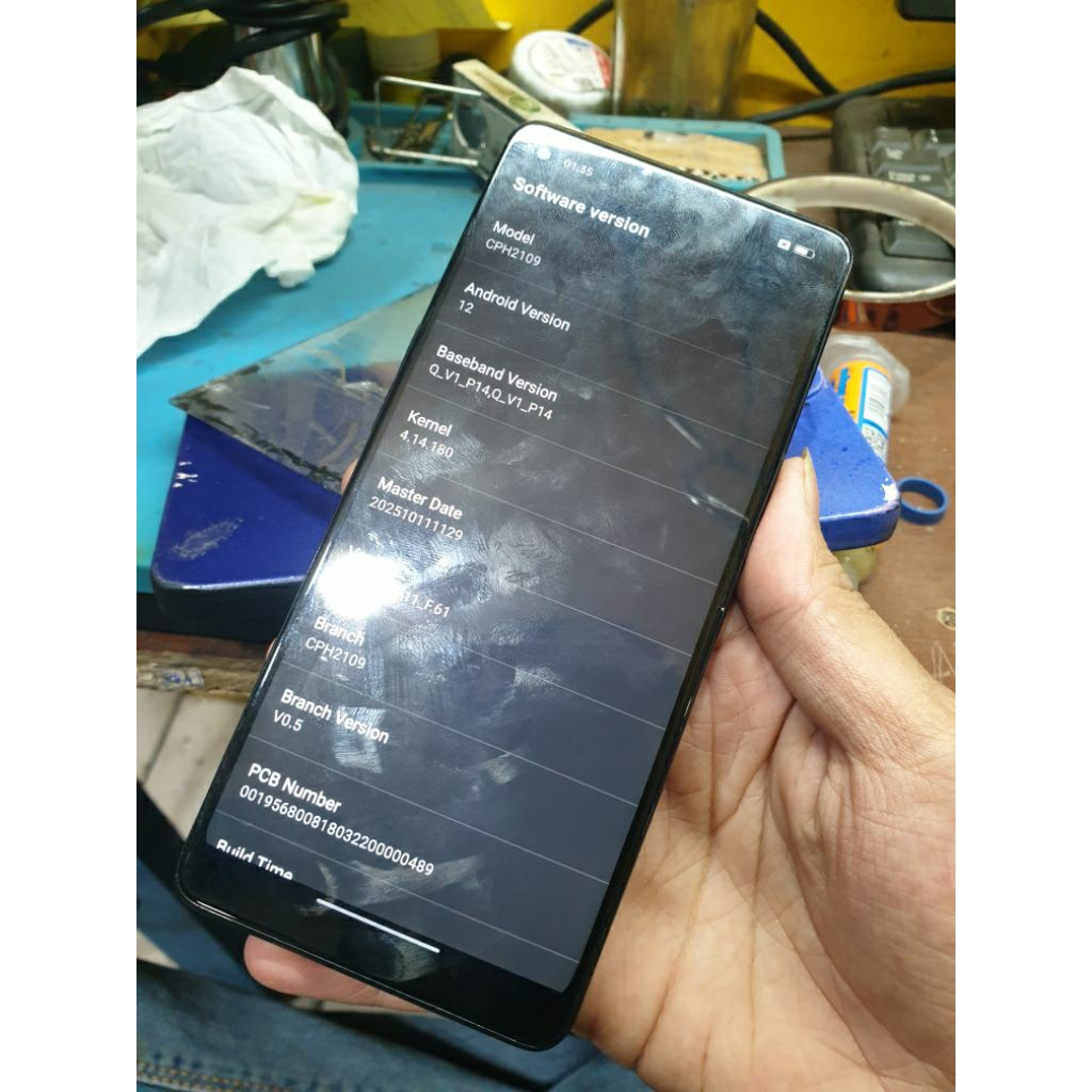 reno 4 pro lcd lokal backdoor jelek ada pola