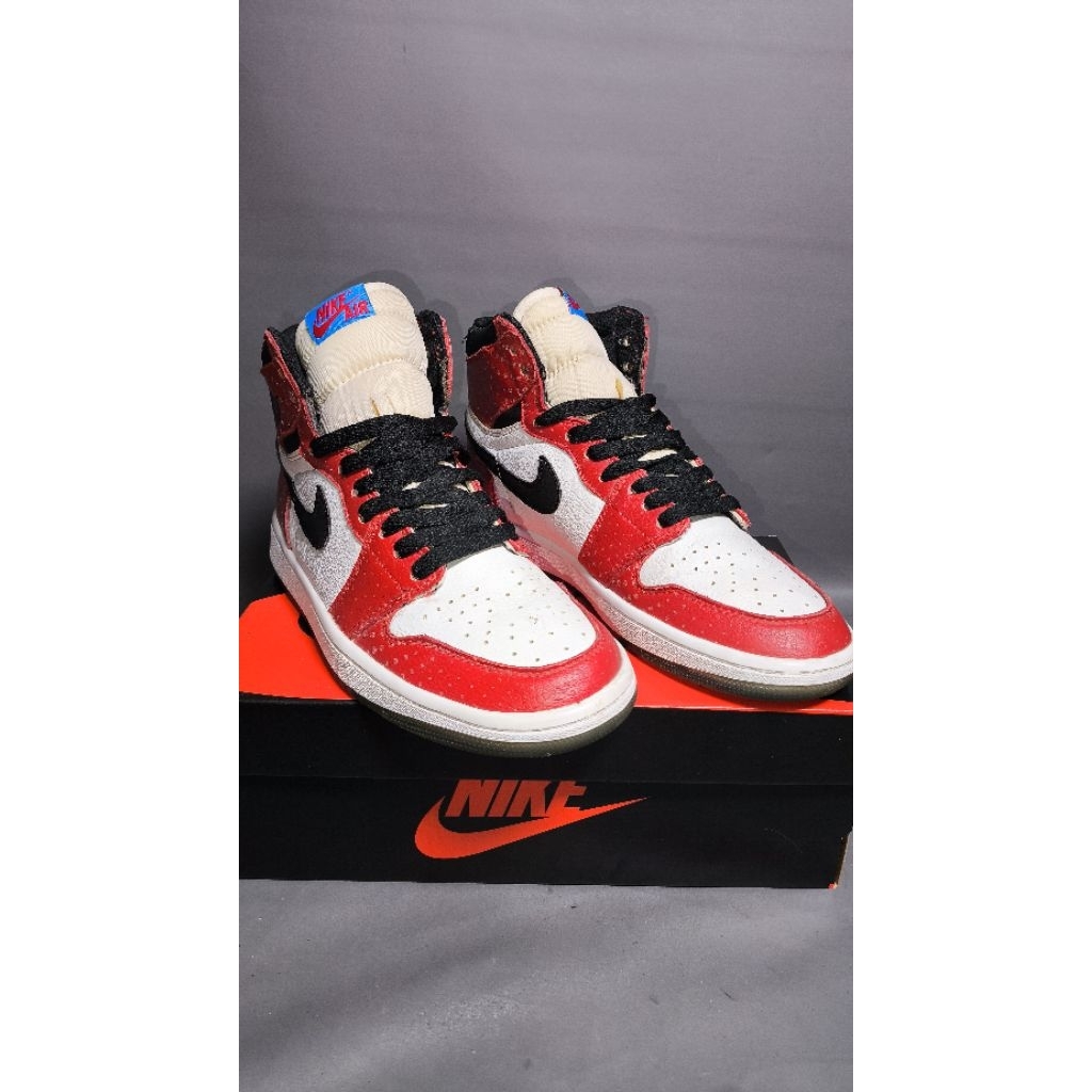 Sepatu basket casual sneakers Nike Air Jordan 1 retro high "Spiderman" second bekas