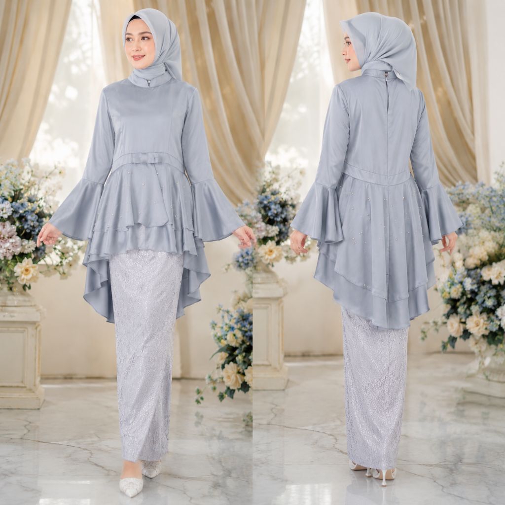 Baju Kondangan Blouse Wanita Kekinian Preloved Baju Kondangan Satin Mewah
