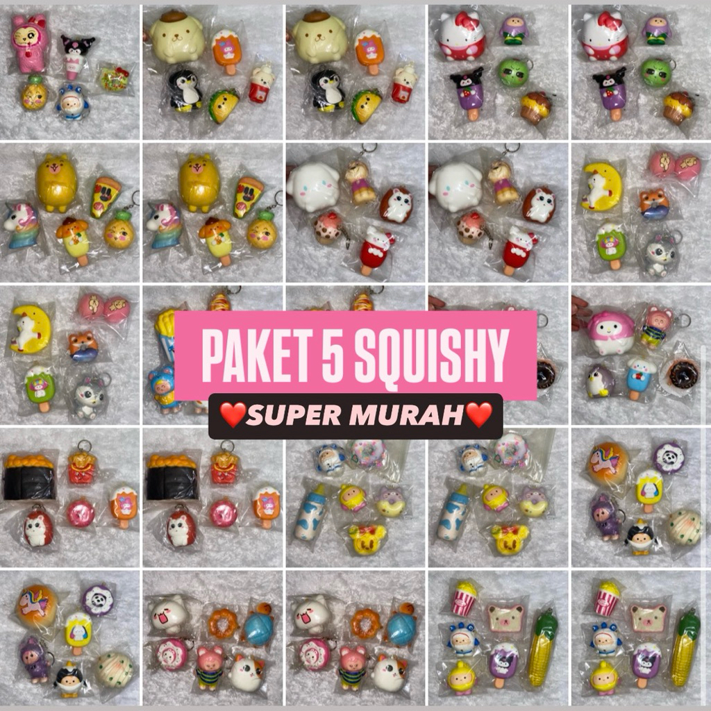 [PAKET 5-6 SQUISHY MURAH] PRELOVED SQUISHY BUNDLE