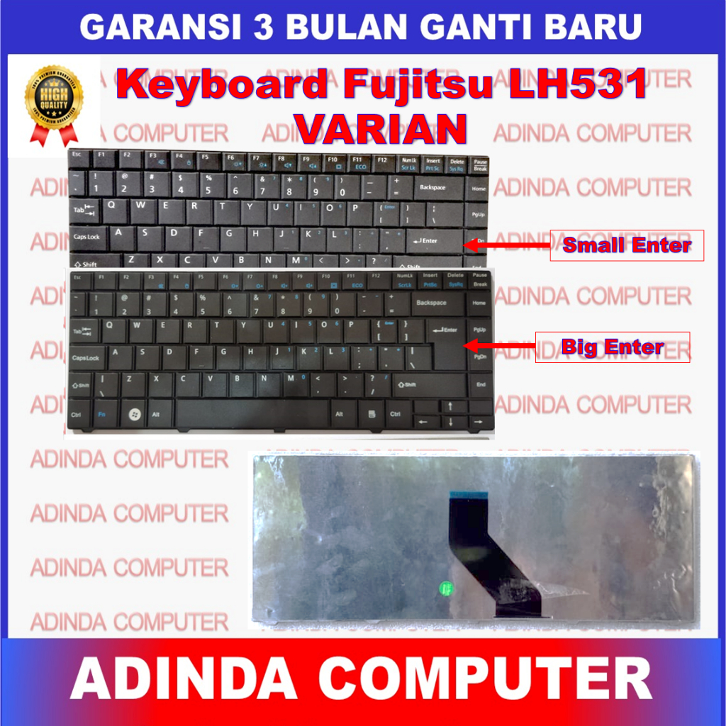 Keyboard Fujitsu Lifebook LH531 LH701 LH531G BH531