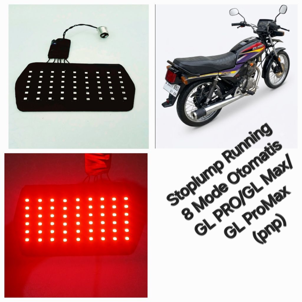Stoplump Running GL Pro/GL Max/GL ProMax 8 Mode Otomatis (pnp) Lampu rem belakang variasi custom