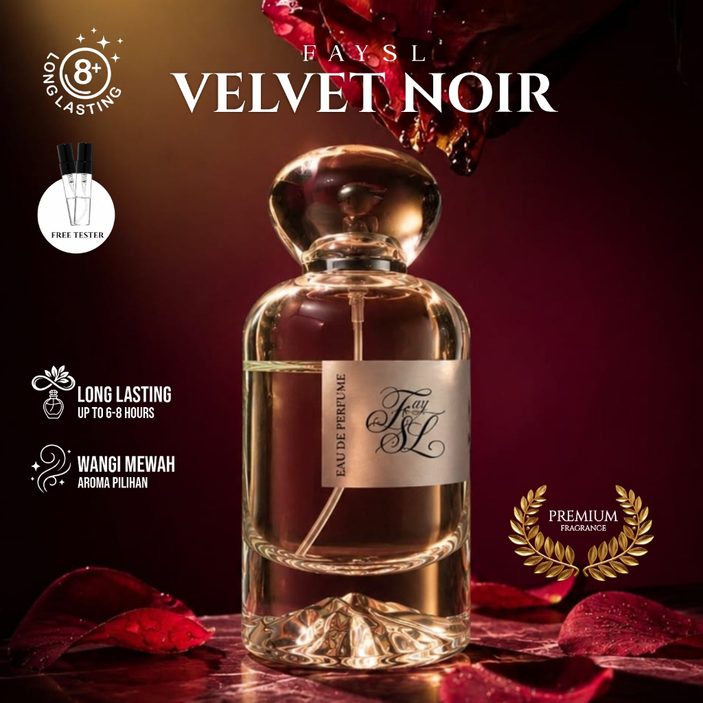 VELVET NOIR - Parfum Searah Inspired Rose Noir - Wangi Rose Creamy Mewah
