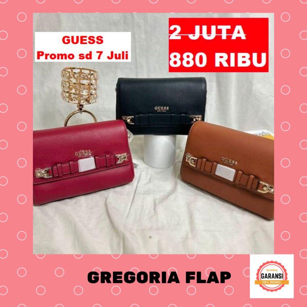 Tas Guess seri GREGORIA FLAP  shoulder bag 100% Original Store